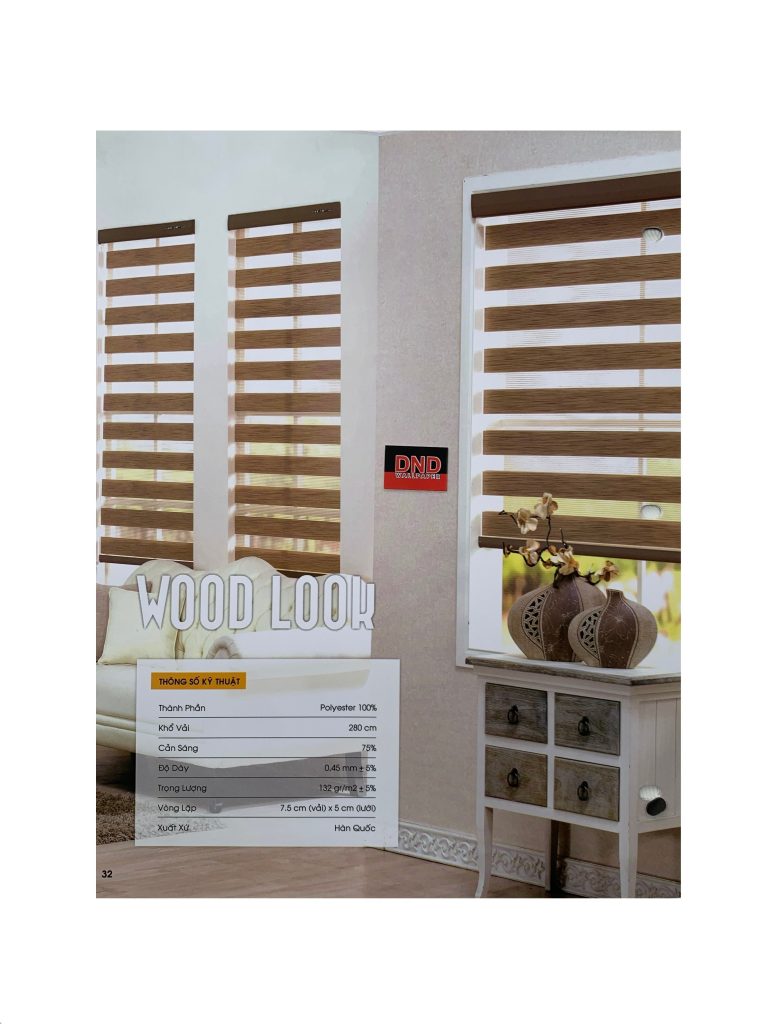 Rèm Cầu Vồng Wood Look