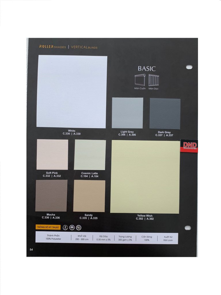 Rèm Lá Dọc Basic